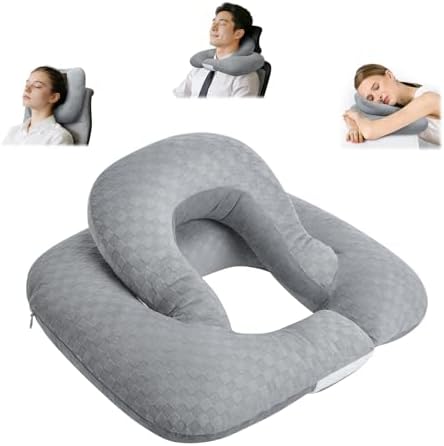 2-Layer Neck Pillow for Office, Recliner & Car -Breathable,Washable