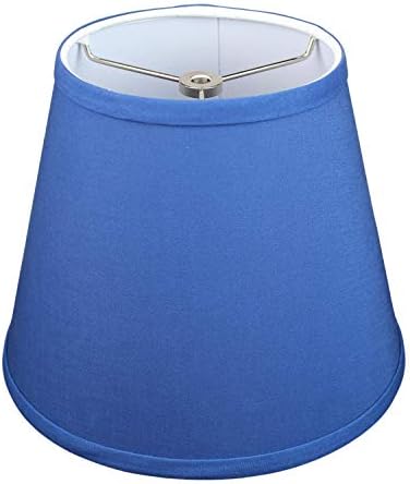 FenchelShades.com Lampshade 6" Top Diameter x 10" Bottom Diameter x 8" Slant Height 6x10x8" with Spider Attachment Diameter 0.4 Inch for Lamps with a Harp (Prussian)
