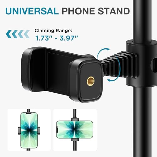 InnoGear Ring Light with Stand for Desk Computer Selfie Video 50 Modes