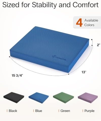 StrongTek Foam Balance Pad, High-Density TPE, 15.8 x 13 x 2 in, Non-Slip