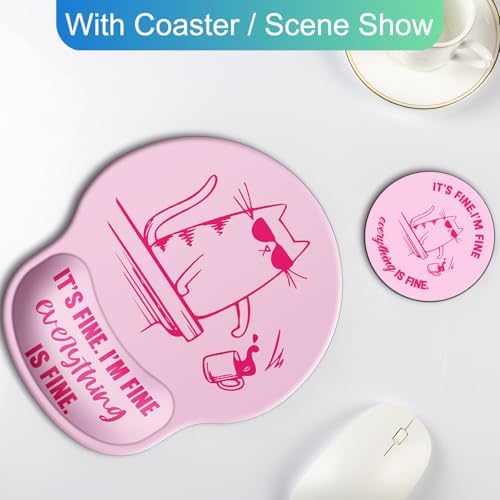 Ergonomic Mouse Pad with Wrist Rest Support,Gel Mouse Pads for Desk