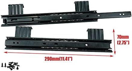 Quluxe 12 Inch Slides Heavy Duty Metal Slides Keyboard Slides Mounting