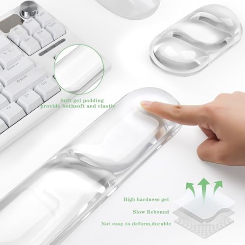 Gel Wrist Rest for Keyboard and Mouse Pad Set