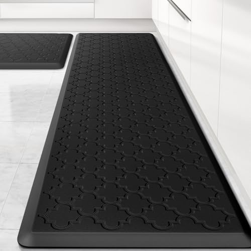 Kitchen Mat 2 PCS Cushioned Anti-Fatigue Floor Mat Standing Mat for Kitchen