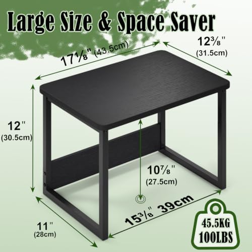 Printer Stand for Desk, 17.1"x12.4" Desktop Printer Stand Shelf Organzier