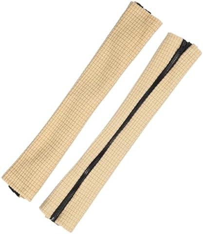 PATIKIL 18x4.3 in Office Chair Armrest Covers, 1 Pair Office Chair Arm Covers Long Computer Chairs Arm Rest Cover with Zipper Removable Rest Slipcover Hand Rest Protector, Beige