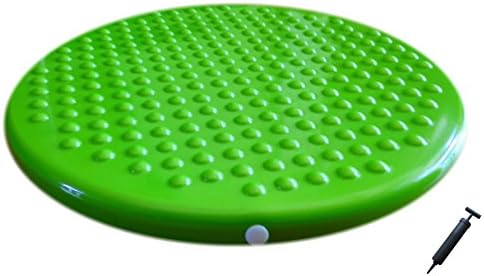 AppleRound Jr. Inflatable Seat Cushion with Pump, 31cm/12in Diameter, Sensory Wiggle Seat for Kids