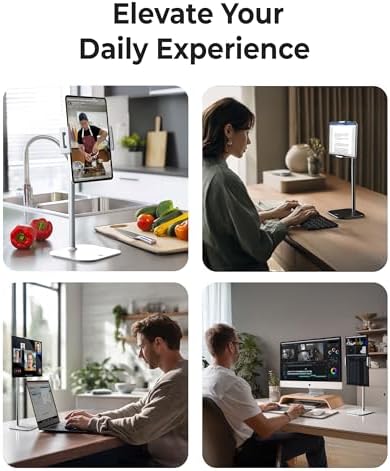 COOPER TabStand 20" Tall iPad Stand for Desk, Portable Monitor Stand Holder