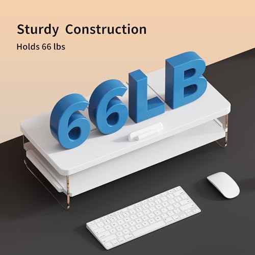 2-Tier Laptop Stand Adjustable Riser Holder,Ventilated Cooling Ergonomic