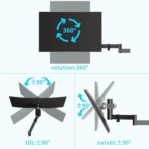 Pholiten Quad Monitor Mount for 13-32 Inch Screens