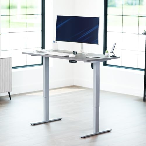 VIVO Dark Gray 55 x 28 in Standing Desk, DESK-KIT-1G55G