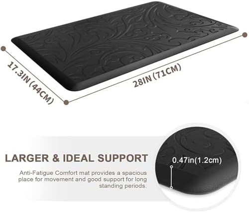 Kitchen Mat Cushioned Anti-Fatigue Comfort Standing Mat Rug for Home,Office