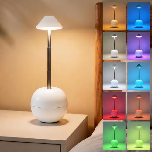 Rechargeable LED Table Lamp, Tumbler Cordless Lamp