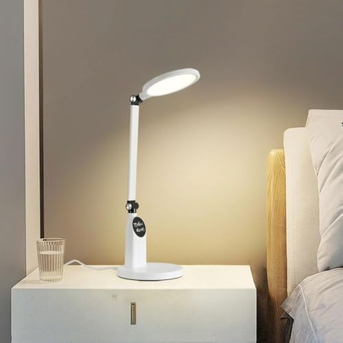 Full Spectrum Eye-Care Desk Lamp for Study and Office with Adjustable Angle 5-Level Touch Dimming Timer Function