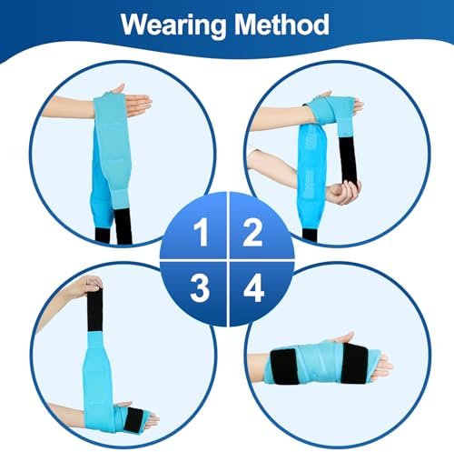 Comfytemp 33" Full Hand Wrist Ice Pack Wrap for Carpal Tunnel Relief