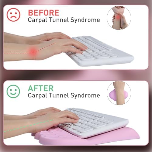 Keyboard Stand with Wrist Rest, Pumpkin Mouse Pad & Bat Wrist Rest