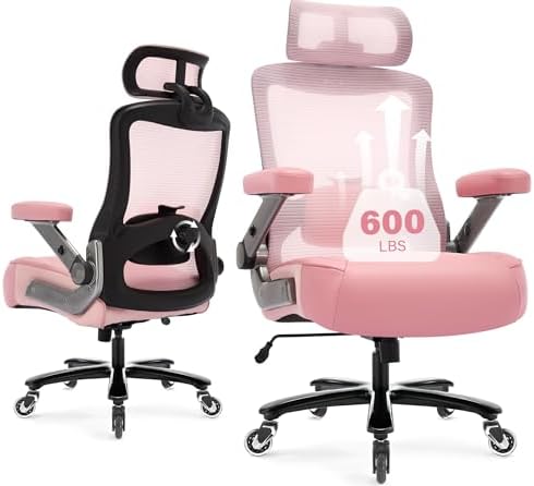 600lbs Big and Tall Office Chair, Heavy Duty Executive Computer Desk Chair