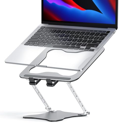 OMOTON Portable Laptop Stand, Ultra-Slim Height Adjustable Laptop Riser