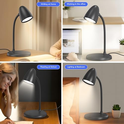 New LED Desk Lamp for Home Office,3 Colors Dimmable Table Lamp