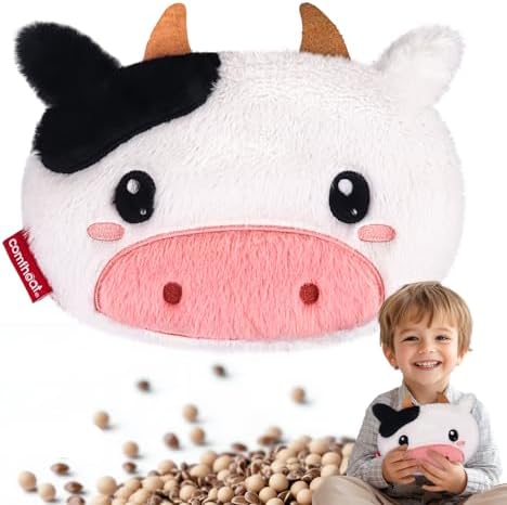 Cow Microwave Heating Pad for Period Cramps, Moist Heat Pack
