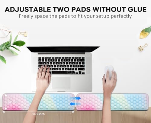 JIKIOU L-Shaped Desk Elbow Pad for Desk,Memory Foam Elbow Support Pad 2Pack