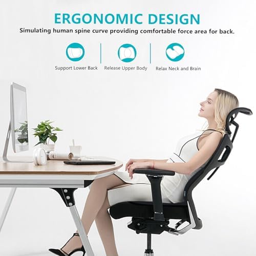 FLORICH Car Seat Cushion and Back Support for Office Chair Memory Foam Chair Cushions Pressure Relief Seat Pads with Gel Massage Point Lumbar Support Relief Sciatica & Tailbone (Black)