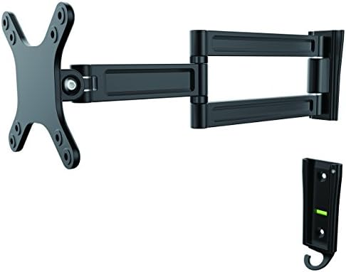 StarTech Monitor Wall Mount 13in to 34in, 33.1lb/15kg, Dual Swivel, Black