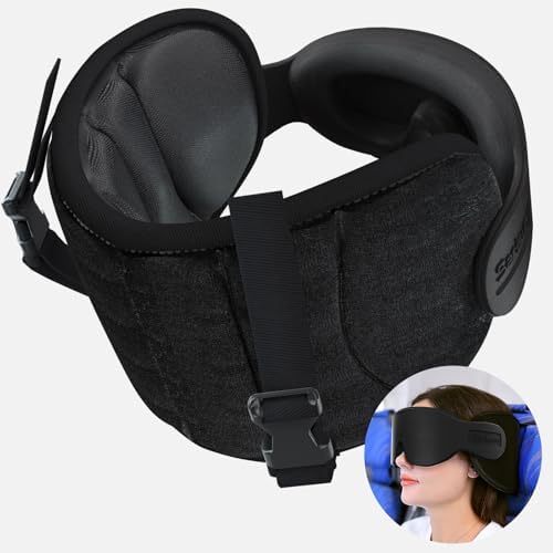SARISUN Travel Pillows for Airplanes, Stable Head Support, Travel Essential