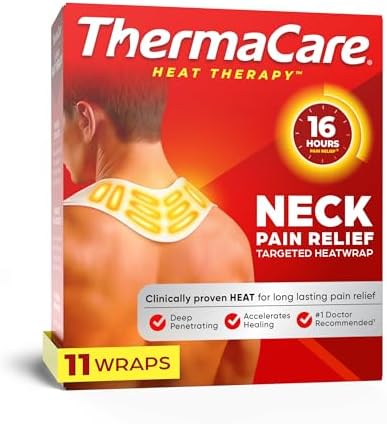 ThermaCare Heat Wraps for Neck & Shoulder Pain Relief, 11 Count