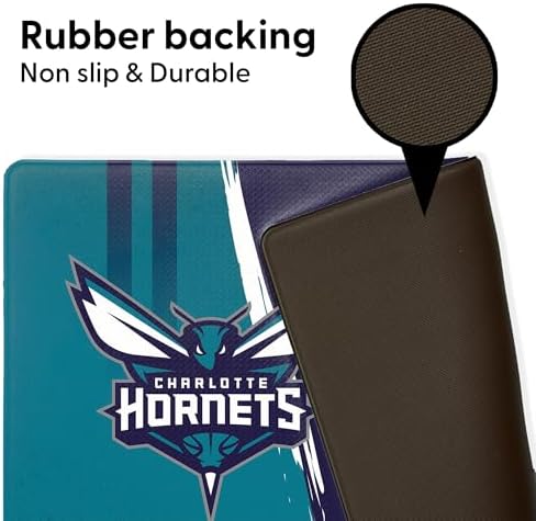 Northwest NBA Charlotte Hornets Embossed Anti-Fatigue Mat, Cushioned Kitchen Floor Rug, Non-Slip PVC Standing Comfort, 18 x 30 in