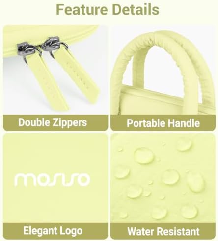 MOSISO Laptop Case 13.3 inch, 13-13.3 inch Laptop Sleeve, Lemon Yellow