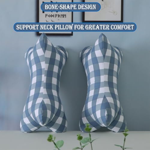 Neck & Cervical Pillows Dog Bone Shaped Travel Neck Pillows With Washable Removable Cover For Car Bus Truck Driving Comfort Head Rest Support Bone Pillows For Neck Chiropractic Pillow ( Size : E )
