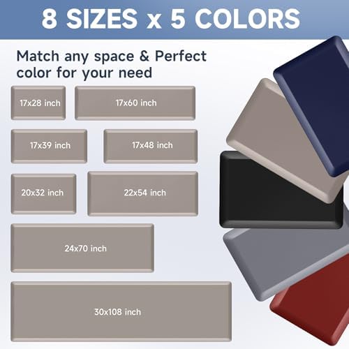 4/5 Inch Thick Kitchen Mats for Floor, StepRite Kitchen Rug for Standing