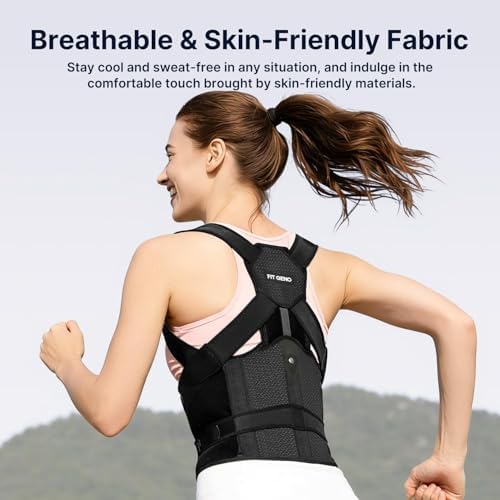 Fit Geno HeightFit Posture Corrector for Women & Men, Adjustable Back Brace