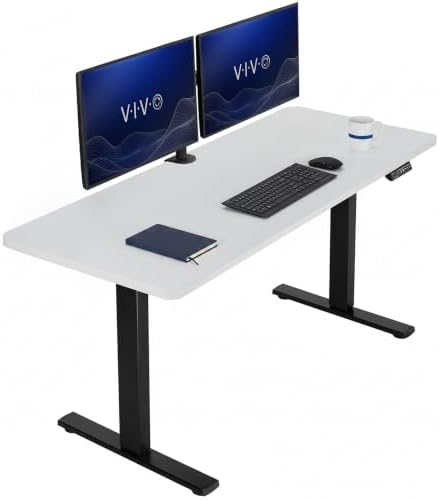 VIVO White 60 x 24 in Standing Desk, DESK-KIT-1B6W
