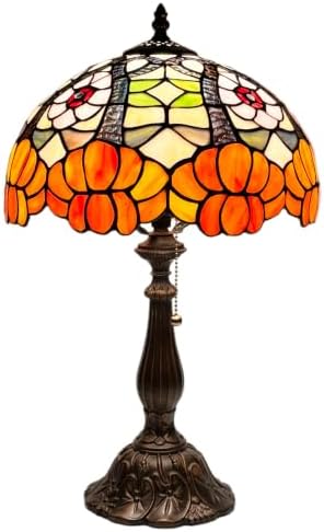 Tiffany Stained Glass Lamp Orange Blossom Table Lamp