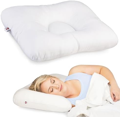Ergonomic Cervical Pillow for Neck Pain Relief Back & Side Sleepers MID WH