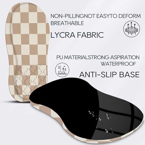 Ergonomic Mouse Pad with Wrist Support, Wrist Rest Mousepad for Carpal Tunnel Pain Relief, Memory Foam with Massage Design, Non-Slip Pu Base for Office and Home,Checkered