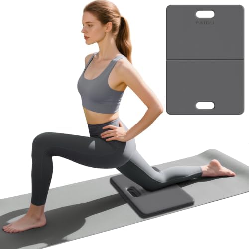 PAIDU Yoga Knee Pad 1" Thick, Foldable for Home Gym