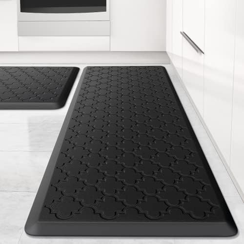 Kitchen Mat 2 PCS Cushioned Anti-Fatigue Floor Mat Standing Mat for Kitchen