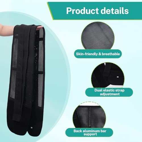 lefeke Plus Size Back Brace for Women & Men - Adjustable Lumbar Support Belt, Lower Back Pain Relief, Sciatica Breathable & Washable, Herniated Disc, Posture Corrector - Extra Large (3XL)