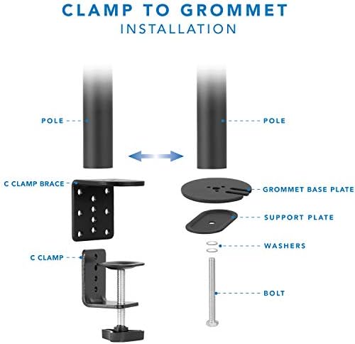 Mount-It! Large Monitor Desk Mount, VESA 200, up to 42"