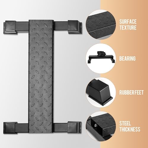 Steel Standing Calf Raise Platform, Anti-Slip Block for Leg & Squat