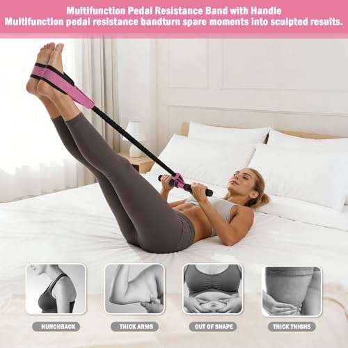 Foot Pedal Resistance Band, Multi Purpose Full Body Workout Tool