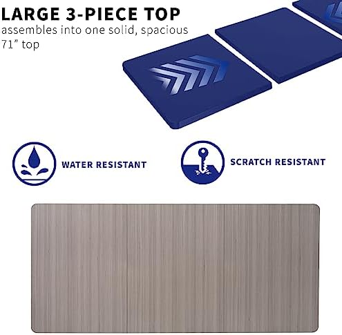 VIVO Dark Gray 71 x 36 in Table Top, DESK-TOP72-36G