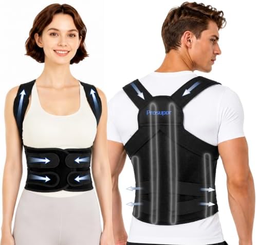 Posture Corrector for Women & men, Full back support brace