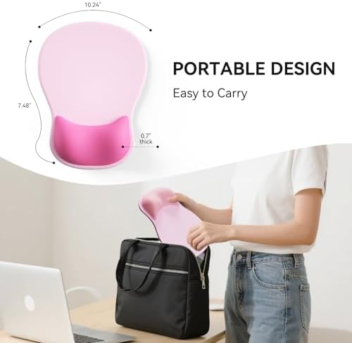 Ergonomic Mouse Pad with Wrist Rest Cute Mousepad Wrist Support