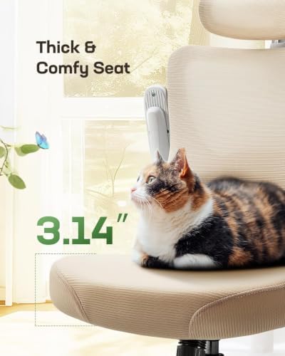 Marsail Ergonomic Office Chair with 3D Armrests, Pack of 2