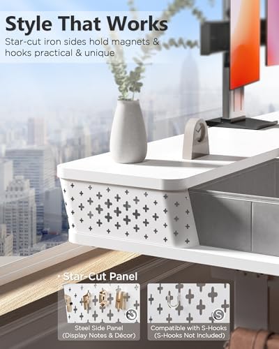 FiCiHi 35x20 Inch Electric Standing Desk, 2 Drawers, Adjustable Height Desk
