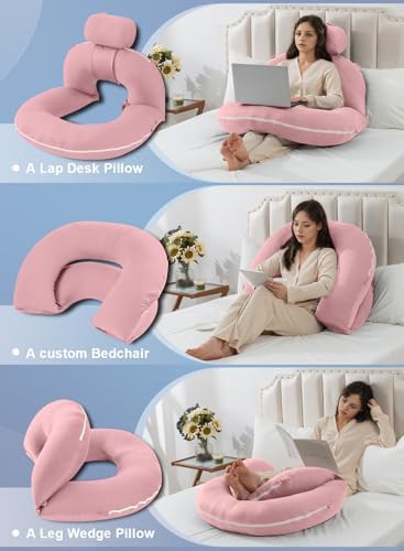 INSEN Reading Pillow, Back Pillow for Sitting in Bed and Couch